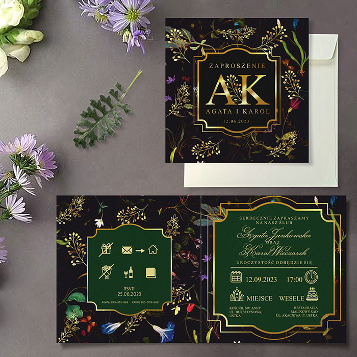 Zaproszenie F1662 - obrazek 2