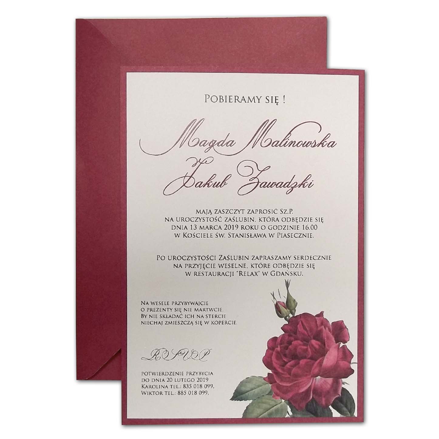 Zaproszenie F5566 - obrazek 2