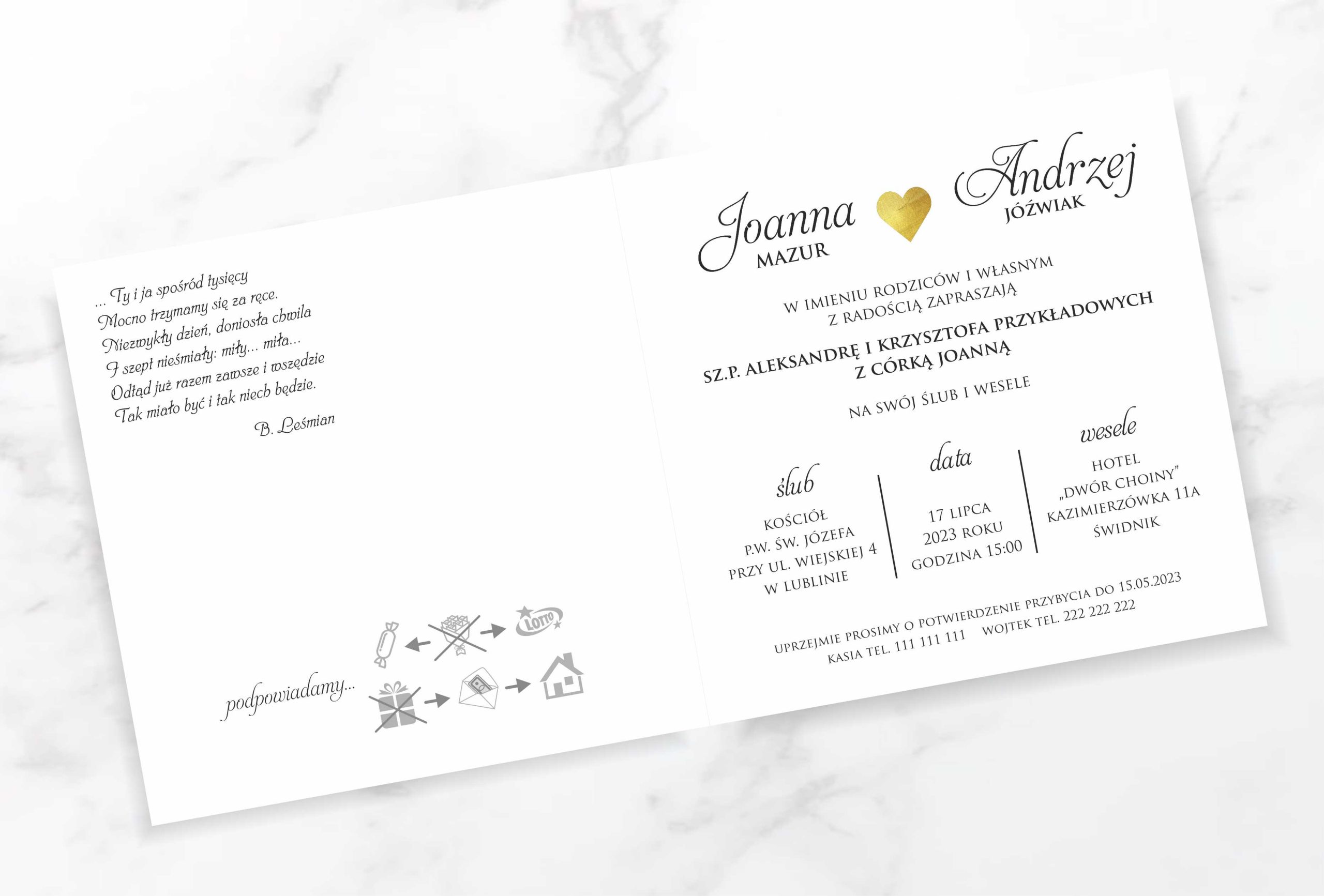 Zaproszenie Z15 - obrazek 4