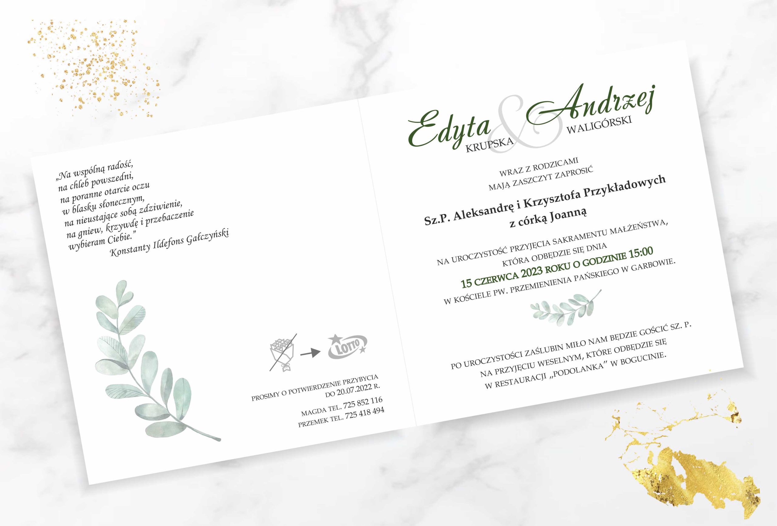 Zaproszenie Z29 - obrazek 2