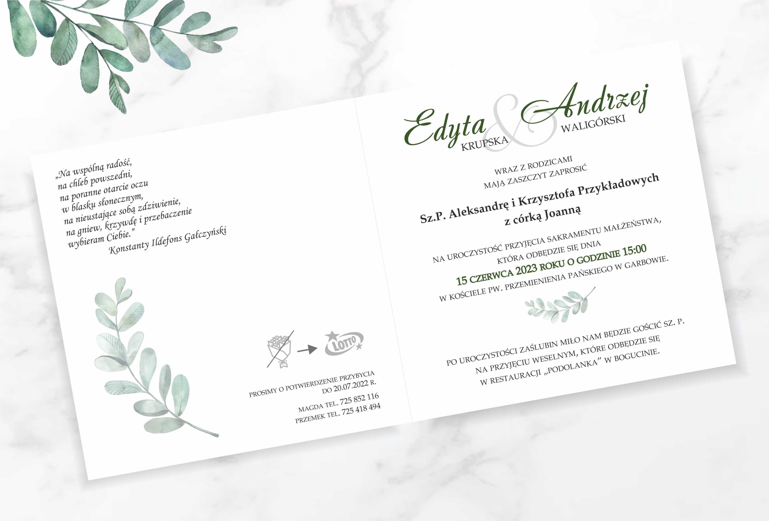 Zaproszenie Z2 - obrazek 2